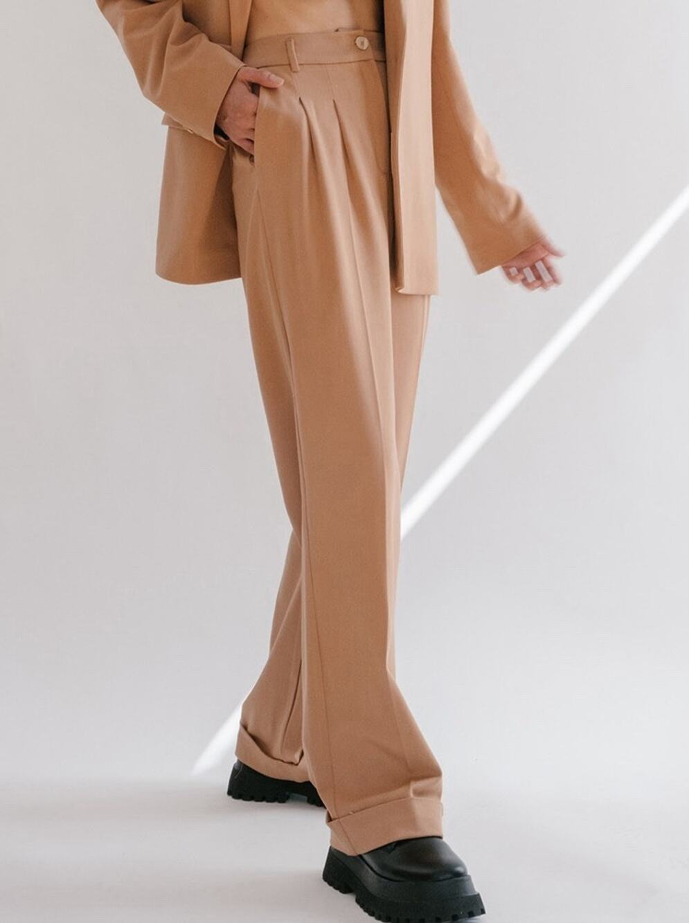 The Balt Grace Dusty Pants Trousers Tan M